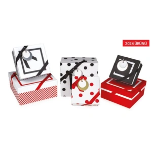 GIPTA PRIME KARE HEDİYE KUTUSU BX1843 F 250x250x120mm