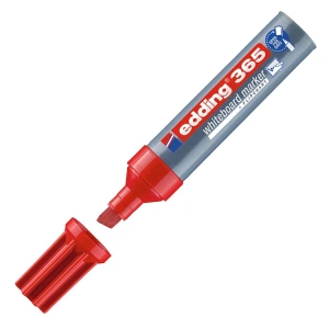 EDDING 365 KESİK UÇLU BEYAZ TAHTA KALEMİ KIRMIZI