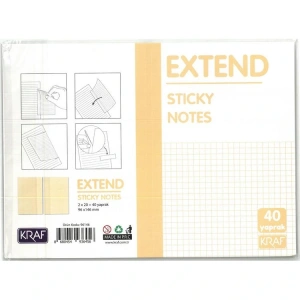 KRAF 96146 YAPIŞKANLI NOT KAĞIDI EXTEND 96x146mm (2x20)  40 YP.