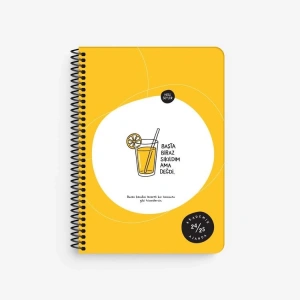 KESKİN HİSLİ ŞEYLER 15X21 SPİRALLİ AKADEMİK AJANDA  - BAŞTA BİRAZ SIKILDIM 830217-99