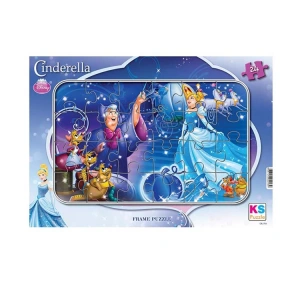 KS GAMES CRL 704 DISNEY CHANNEL CINDERELLA FRAME YAPBOZ/PUZZLE 24 PARÇA  3+