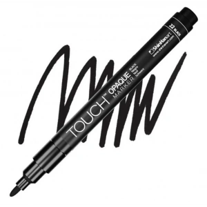 TOUCH OPAQUE SU BAZLI MARKER KALEM 0.8-1.3mm - FINE PACK BLACK 22 - SH8613003-2011