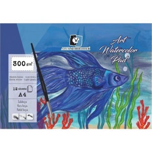 ALEX A4 SULUBOYA DEFTERİ 300GR.12YP. ÜSTTEN KAPAKLİ ART WATERCOLOR PAD ALX-0625