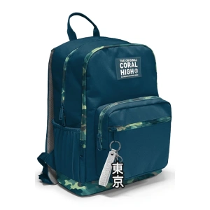 CORAL HIGH 23631 KIDS NEFTİ KAMUFLAJ DESENLİ DÖRT BÖLMELİ SIRT ÇANTASI