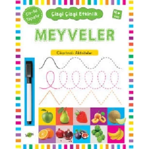 ÇİZGİ ÇİZGİ ETKİNLİK MEYVELER 4 YAŞ VE ÜSTÜ