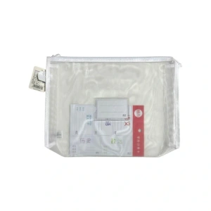 ODAK JD-4102 FERMUARLI FİLELİ PVC KART BÖLÜMLÜ A4 DOSYA (MESH DOSYA) - TEKLİ