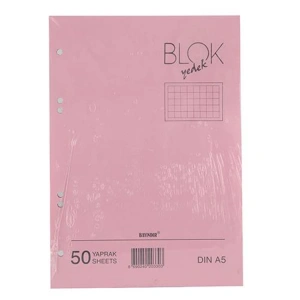 BAYINDIR A4 PEMBE KOLEJ YEDEĞİ KARELİ