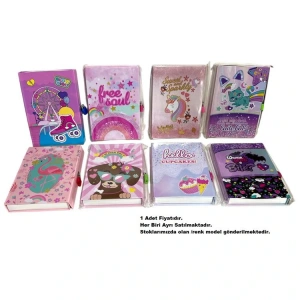 ONAS NS-58  KİLİTLİ KUTULU HATIRA DEFTERİ ÇİZGİLİ - TEKLİ