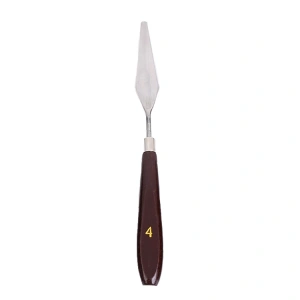 CEOART METAL SPATULA TEKLİ NO:4 ( BOYALI AHŞAP) CEO-SN0008