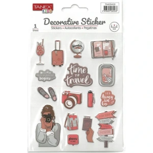 TANEX KIDS TNX-25422 DEKORATİF ETİKETLER - PUFFY SEYEHAT SERİSİ STICKER