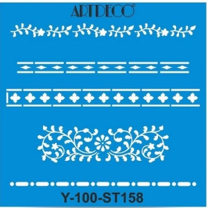 ARTDECO STENCİL 30X30CM İNCE BORDÜR 158