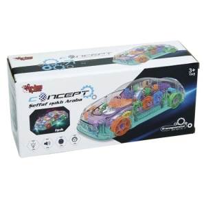 VARDEM M66107 CONSEPT ÇARP DÖN IŞIKLI SESLİ ŞEFFAF ARABA