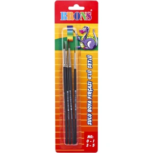 BRONS BR-616 SULU BOYA FIRÇA SETİ 4LÜ 145/0-1-3-5