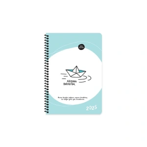 KESKİN HİSLİ ŞEYLER 13x19.5cm SPİRALLİ HAFTALIK AJANDA  - AKIŞINA BIRAKTIM  600089-99