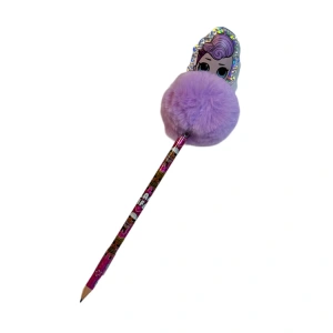 L.O.L PARLAK YÜZ FİGÜRLÜ PONPONLU KURŞUN KALEM 551567