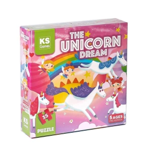 KS GAMES PRS32710 THE UNICORN DREAM 48x34cm YAPBOZ/PUZZLE 35 PARÇA OKUL ÖNCESİ 5YAŞ