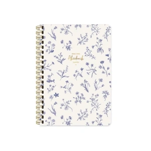KESKİN 17X24 SPİRALLİ SERT KAPAK AKADEMİK AJANDA - MAVİ ÇİÇEKLER 830226-99