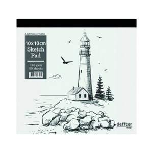 DEFFTER LIGHT HOUSE ESKİZ DEFTERİ 10X10 cm