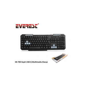 EVEREST KB-700 SİYAH USB Q MULTIMEDIA KLAVYE