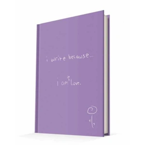 DEFFTER I WRITE BECAUSE / IM İN LOVE SERT KAPAK A5 ÇİZGİLİ DEFTER 96 YP