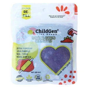CHILDGEN PLAY DOUGH - OYUN HAMURU POŞETLİ 125gr. MOR