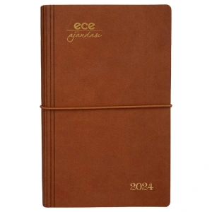 ECE 12X18 YENİ AKÇAY GÜNLÜK AJANDA NO:9 SÜTLÜ KAHVE