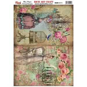 RİCH 8473 PİRİNÇ DEKOPAJ KAĞIDI