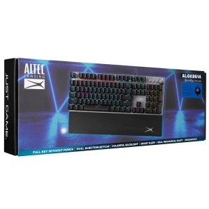 ALTEC LANSİNG ALGK8614 SİYAH/GÜMÜŞ BLUE SWITCH RAİNBOW MEKANİK GAMİNG OYUNCU KLAVYE