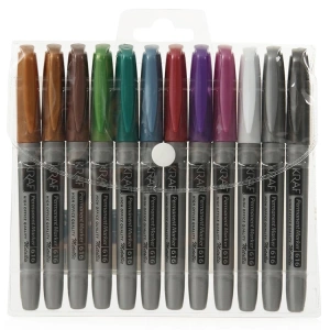 KRAF 616G PERMANENT MARKÖR METALİK RENKLER 12li