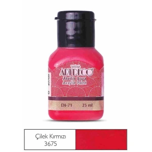 ARTDECO AKRİLİK BOYA 25 ML. ÇİLEK KIRMIZI Y-070A-3675