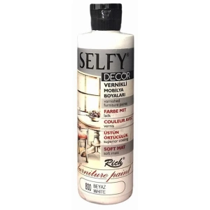 RİCH SLF-240-800 SELFY DECOR VERNİKLİ AKRİLİK BOYA 240cc.BEYAZ