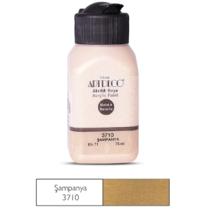 ARTDECO METALİK AKRİLİK BOYA 75 ML. ŞAMPANYA