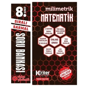 KRİTER AKADEMİ 8.SINIF MATEMATİK MİLİMETRİK SORU BANKASI