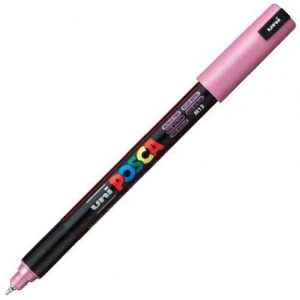 UNİ POSCA SU BAZLI POSTER MARKER 0.7  PC-1MR 0.7 METALİK PEMBE