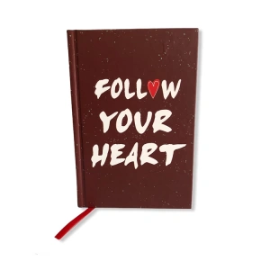 TRUFFY NOTEBOOK 304339 FOLLOW YOUR HEART 10.5X15.5