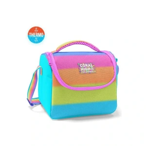 CORAL HIGH 11786 KIDS RENKLİ ÇİZGİLİ THERMO BESLENME ÇANTASI