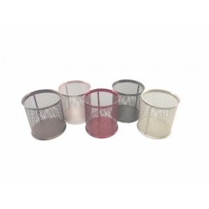 DRT 754 PERFORE MASA ÜSTÜ SİLİNDİR METALİK KALEMLİK TEKLİ