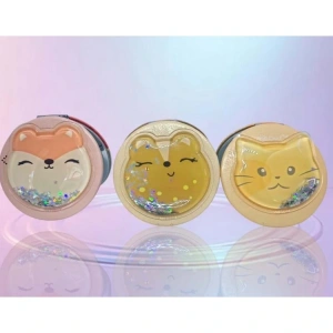 GIPTA K9901 CUTE PUFİ KABARTMALI KAPAK YUVARLAK AYNA - TEKLİ