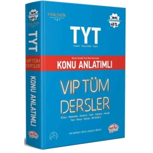 EDİTÖR TYT VIP TÜM DERSLER KONU ANLATIMLI MAVİ KİTAP