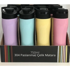 PIANO 527588 ÇELİK MATARA PASTEL RENK 750ml