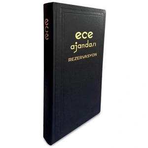 ECE AVRASYA 17x33 TİCARİ GÜNLÜK REZERVASYON AJANDA 600 SAYFA SİYAH
