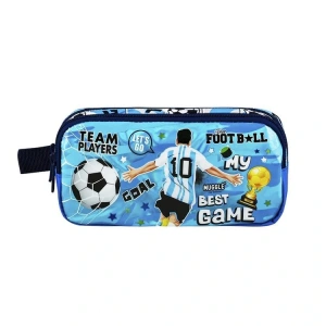 MUGGLE MU-9114 BEST GAME 2 BÖLMELİ KALEM ÇANTASI LACİVERT