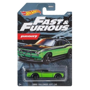 MATTEL GYN28  HOTWHEELS FAST& FURIOUS ARABALAR DODGE CHALLENGER DRIFT CAR GRP54