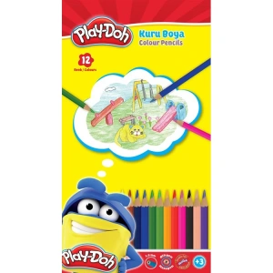 PLAY-DOH  KURU BOYA KALEMİ TENEKE KUTU 12 RENK PLAY-KU013