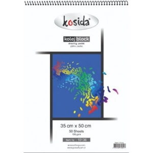 KOSİDA RESİM DEFTERİ KOLEJ 35X50 50YP. 130gr.