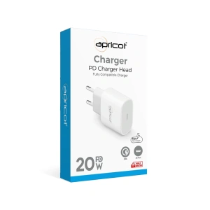 APRİCOT APC-PD20 TYPE-C 20W BEYAZ ŞARJI CİHAZI