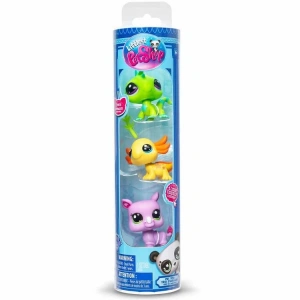 HASBRO 515 00557 LITTLES PET SHOP PET TRIO 3LÜ SET SU SAMURU, GERGEDAN, İGUANA VE AKSOLOTL 4+