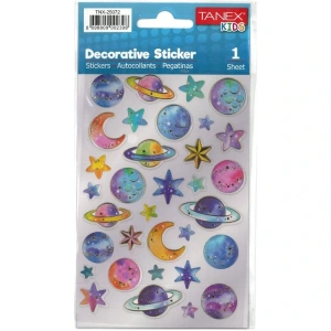 TANEX KIDS TNX-25072 DEKORATİF ETİKETLER - GEZEGENLER SERİSİ STICKER