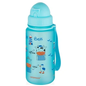 UZSPACE MATARA TRITAN SOFT TOUCH PİPETLİ 3024 400 ML SPINDRIFT BLUE-SEA BOYS