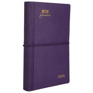 ECE 12X18 YENİ AKÇAY GÜNLÜK AJANDA NO:9 MOR